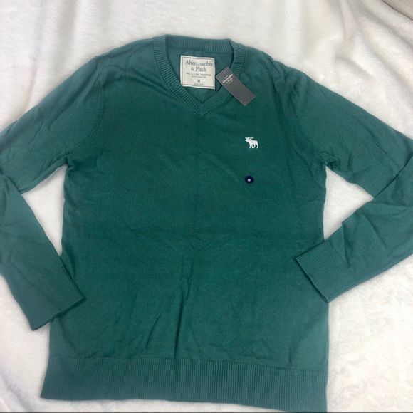 NWT Abercrombie & Fitch Mens Soft V-Neck Sweater - Picture 10 of 12